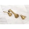 Kingston Brass Roman Tub Faucet, Antique Brass, Wall Mount KS7023NL - alternate 3